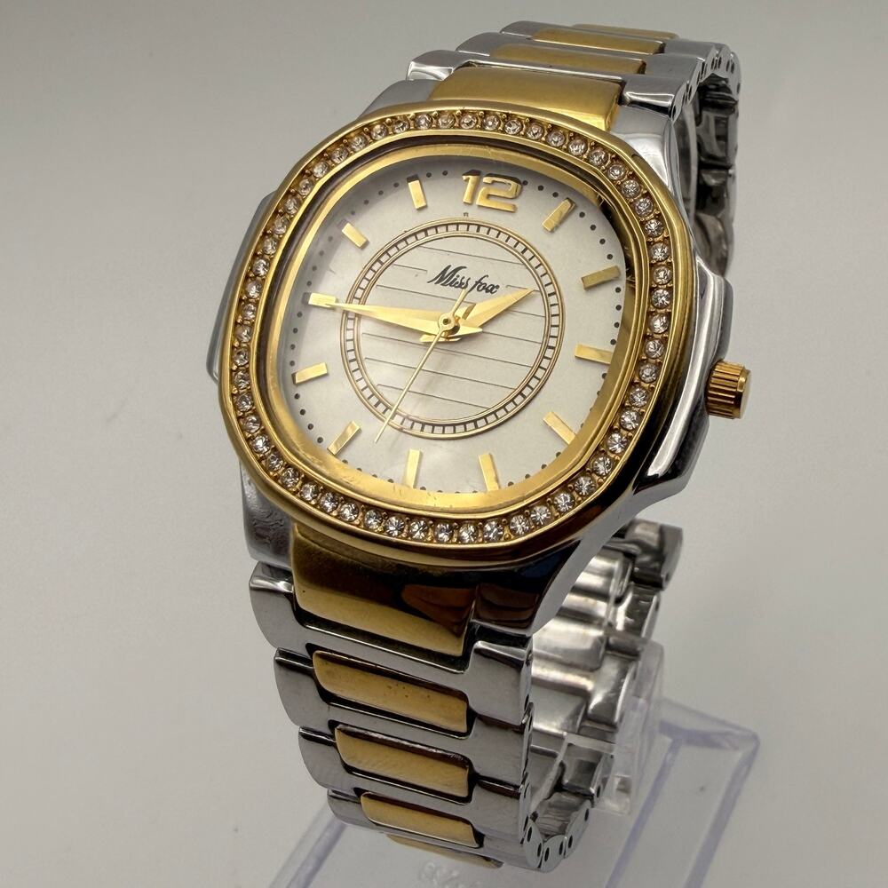 Chic Miss Fox Quartz Watch - Nautilus Style & Bling Working New Battery